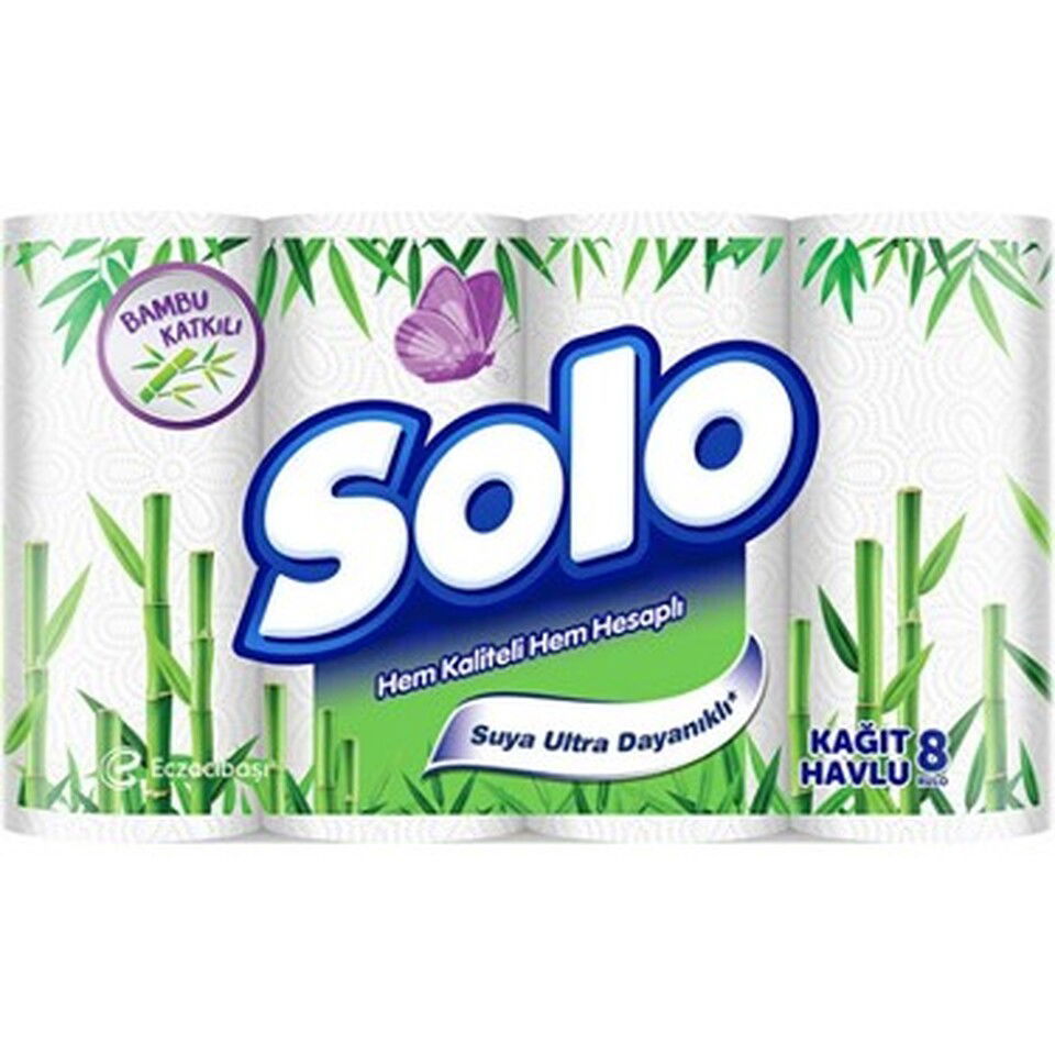 SOLO KAĞIT HAVLU 8'Lİ -BAMBU